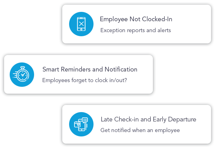 Automate employee clock In/Out with geofencing and jobsite. Set up reminders based on their work schedule. Automatic time clock with gps tracking