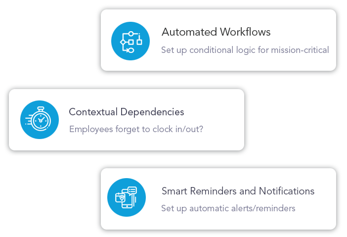 Automate sales employee clock In/Out with geofencing and jobsite. Set up alerts reminders on late arrival or early departure Sales employee tracking