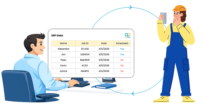 Automated mileage tracking data synchronized with ERP and payroll systems